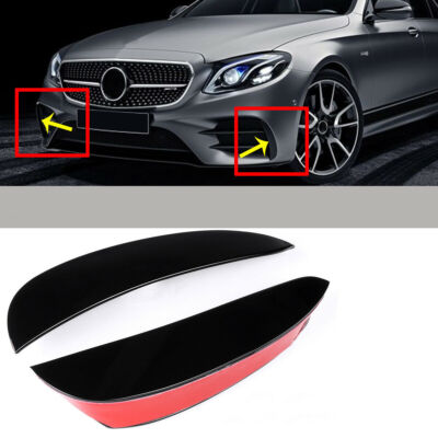 Bumper splitter spoiler lip AMG black for Mercedes E-Class W213 **#