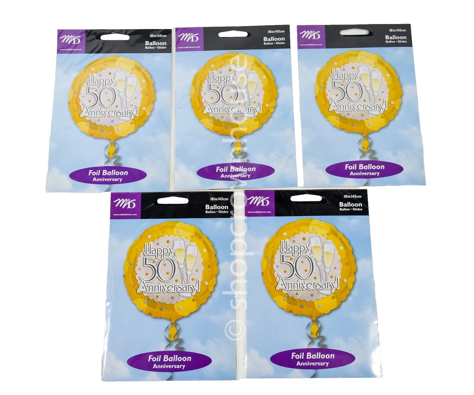 Globos de papel aluminio Amscan Fiesta de Aniversario