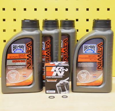 K&N Ölfilter Öl Bel Ray V-Twin 20w50 Getriebeöl für Buell XB12 alle Modelle