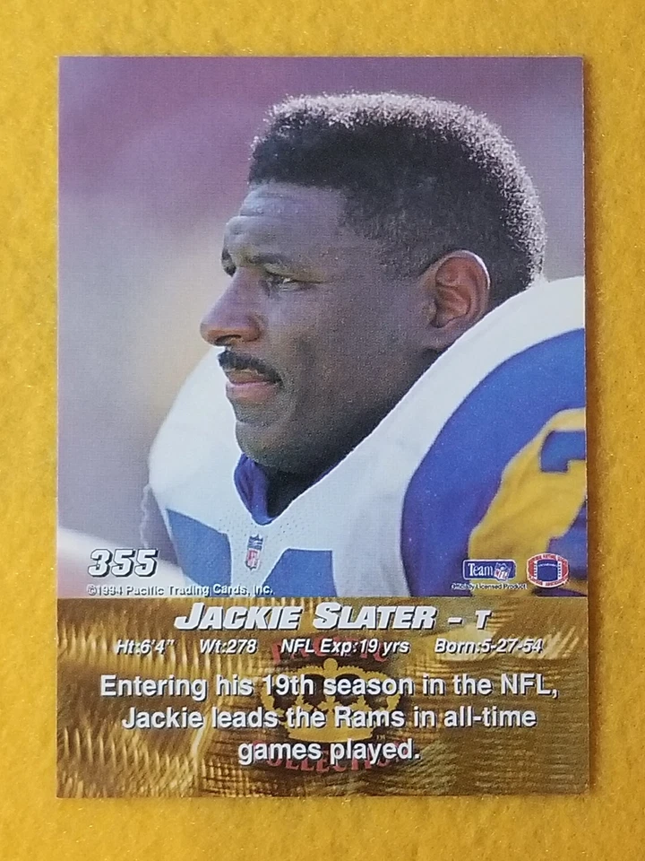 1994 Pacific Crown Collection Football #251 - 450 - Choose a Card - Image 2 of 4