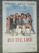 Bye Bye Love 1995 Matthew Modine Randy Quaid Paul Reiser One Sheet Poster 