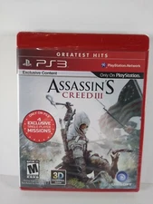 NEW & SEALED Assassin's Creed III (Sony PlayStation 3, 2012) PS3  LOOSE DISC