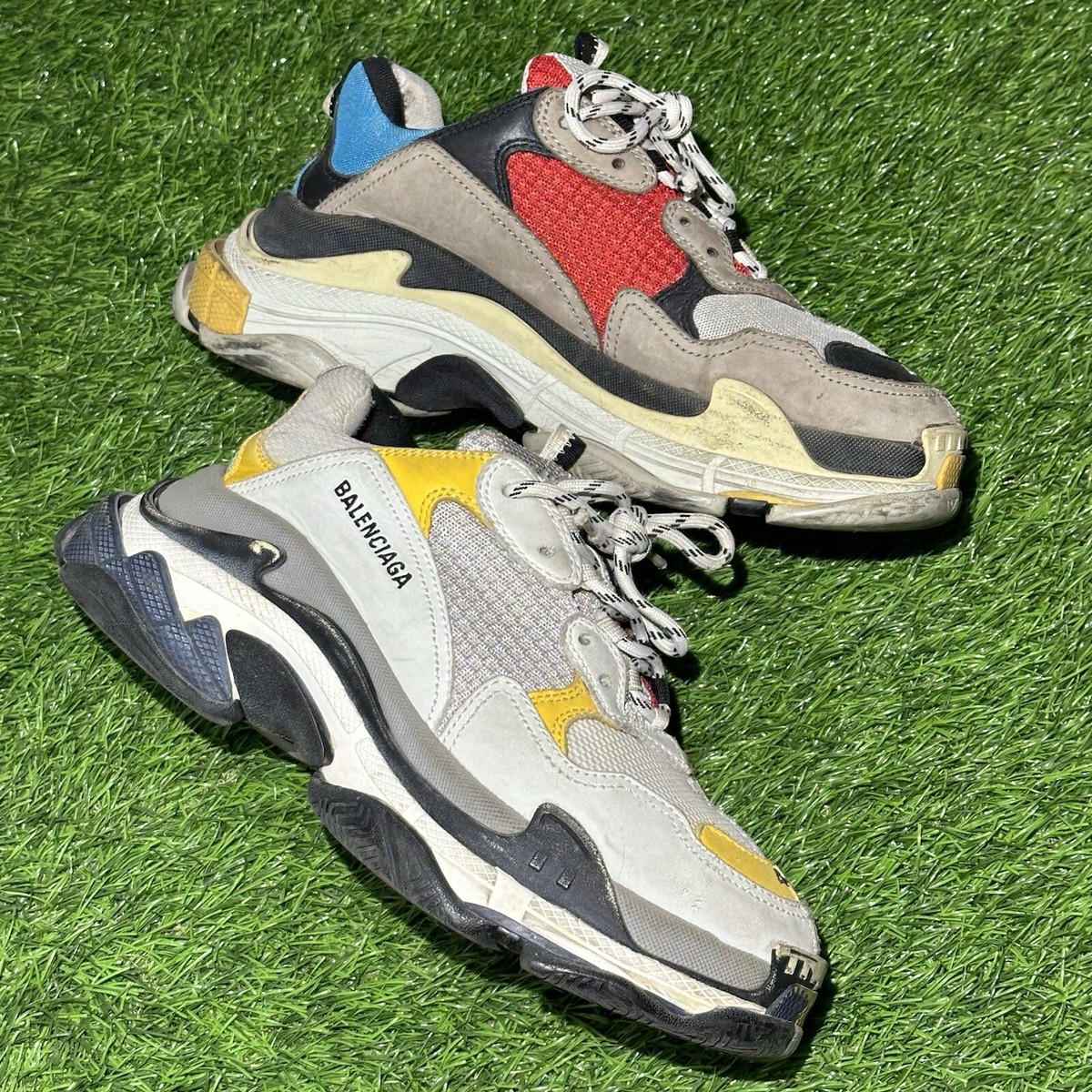 Balenciaga Triple S Split EU Size 42 US 9 Split White Gray Balenciaga Triple S Split EU Size 42 US 9 Split White Gray