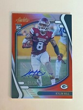 2021 Absolute Rookies Spectrum Orange Signatures /75 Kylin Hill Auto RC #P7010