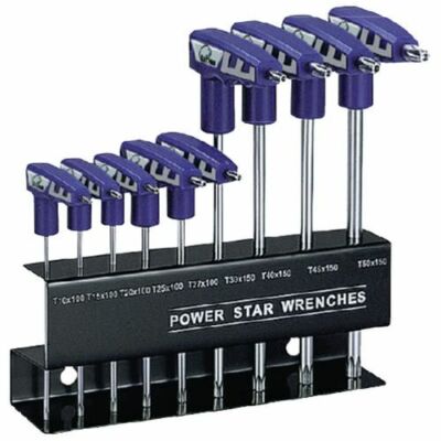 Deluxe Torx Schlüssel Satz 9-teilig T10 T15 T20 T25 T27 T30 T40 T45 T50