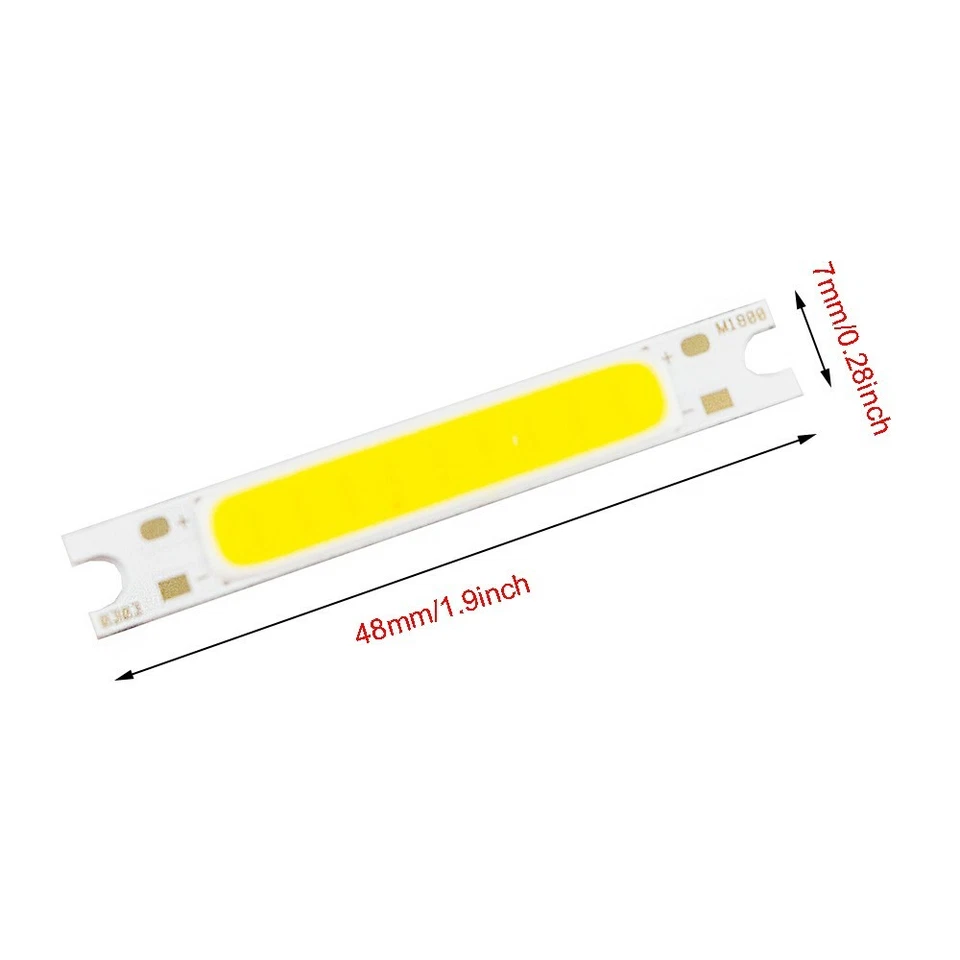 3W, 5W, 10W COB LED Power Chip rund,länglich, kaltweiß,warmweiss,neutralweiss - Bild 2 von 3