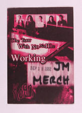 Korn Pass Ticket The Tour With No Name Tour Manchester Evening News Arena 2002
