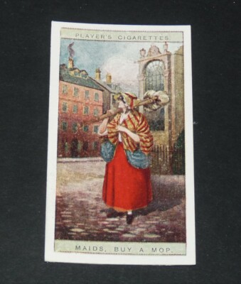 JOHN PLAYER'S CIGARETTES CARD CRIES OF LONDON 1916 BLUE BACK N°19
