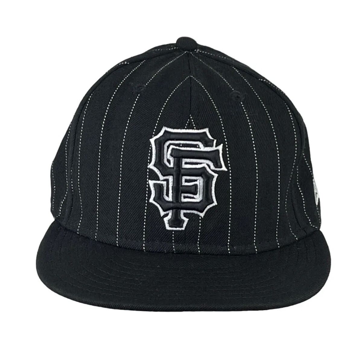 San Francisco Giants Black/White Pinstripe Top Fitted Hat San Francisco Giants Black/White Pinstripe Top Fitted Hat