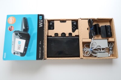 Nintendo WiiU 32GB Console and Gamepad Premium Set Black JP tested