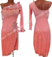 jz Handmade Women Samba Ballroom Swing Salsa Rumba Latin Dance Dress RHYTHM