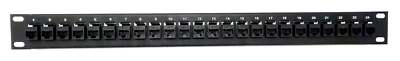 RiteAV 24 Port Cat6 Ethernet Network Patch Panel Female-Female Type 1u Black