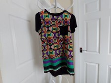 Blouse Tunic "Next" With Pocket Black Multi  Size: 10 ( UK ) Eur 38 SALE