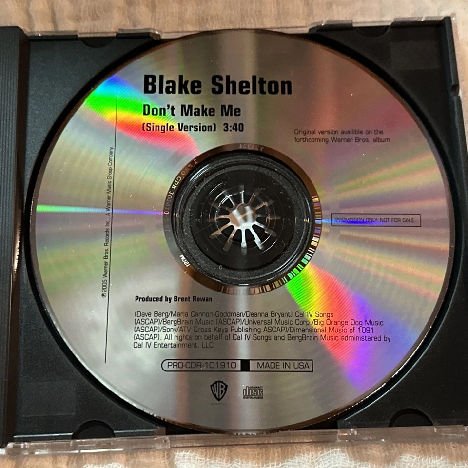 BLAKE SHELTON CD DON'T MAKE ME Rare Promo Single - Image 4 of 4