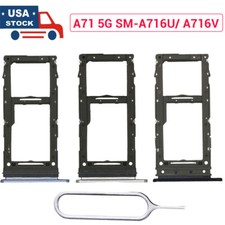 For Samsung A71 5G SM-A716U/ A716V New Single SIM Card Tray Holder Slot MicroSD