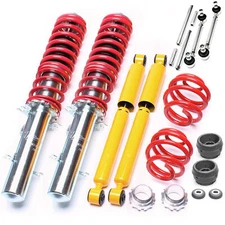 TA TECHNIX GEWINDEFAHRWERK + 2 DOMLAGER + KOPPELSTANGEN - GOLF 4-MOTION FAHRWERK