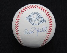 Mike Lowell Signed/Auto Yankees 100th OML Baseball MAB 187039