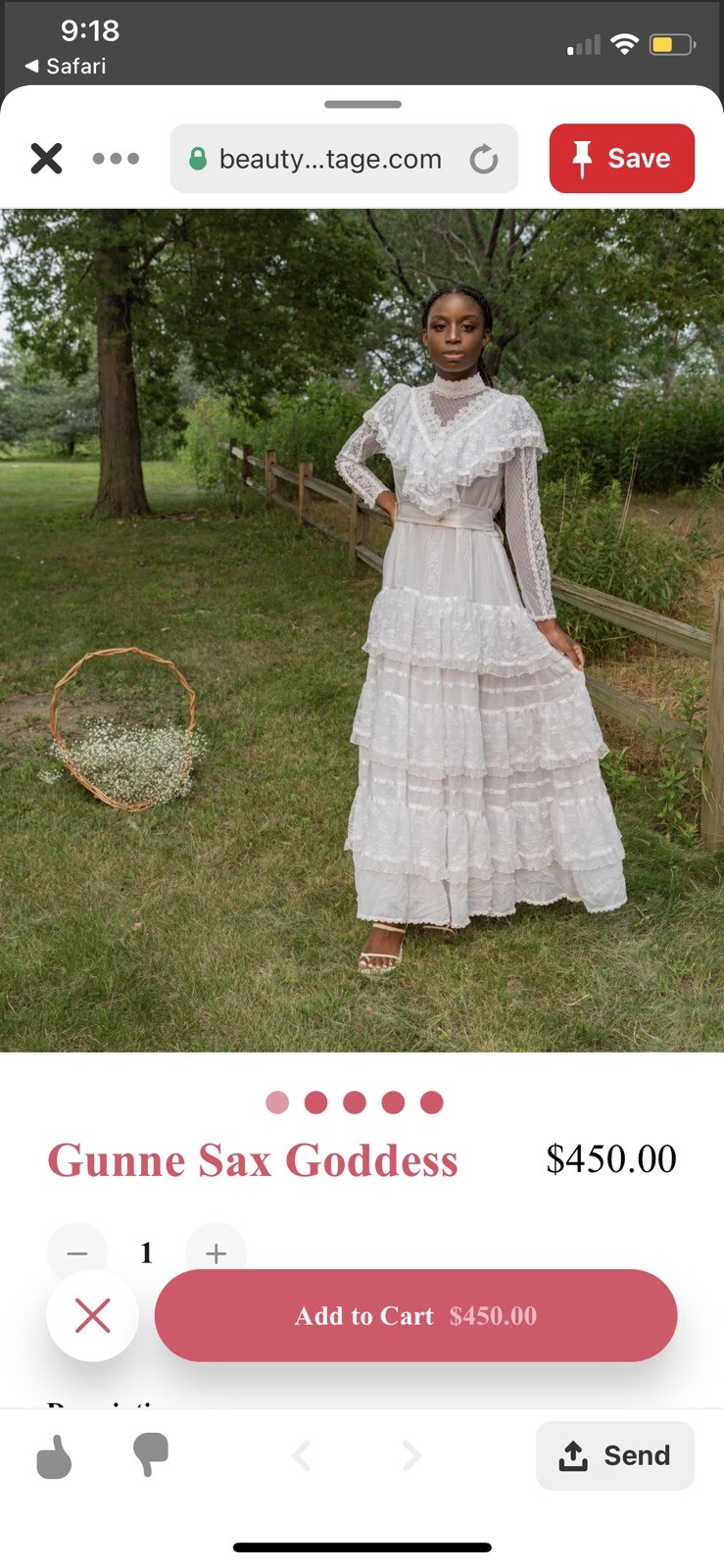 Vintage 1980s Gunne Sax Romantic Renaissance Brid… - image 2