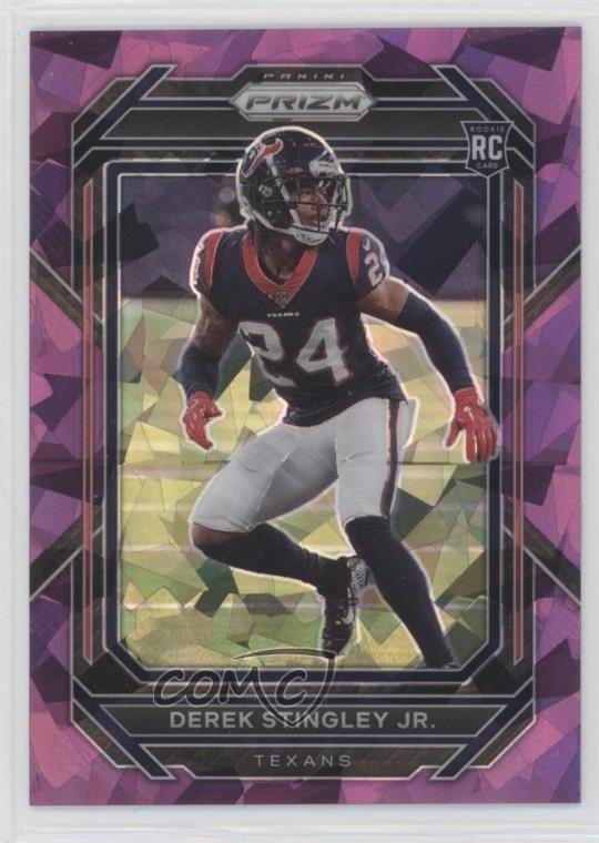 2022 Panini Prizm Rookies Purple Ice /225 Derek Stingley Jr #369 Rookie RC 1f93