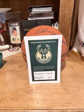 Milwaukee Bucks Malik Beasley Auto Basketball, Yeti, Mitchell & Ness Hat & More!