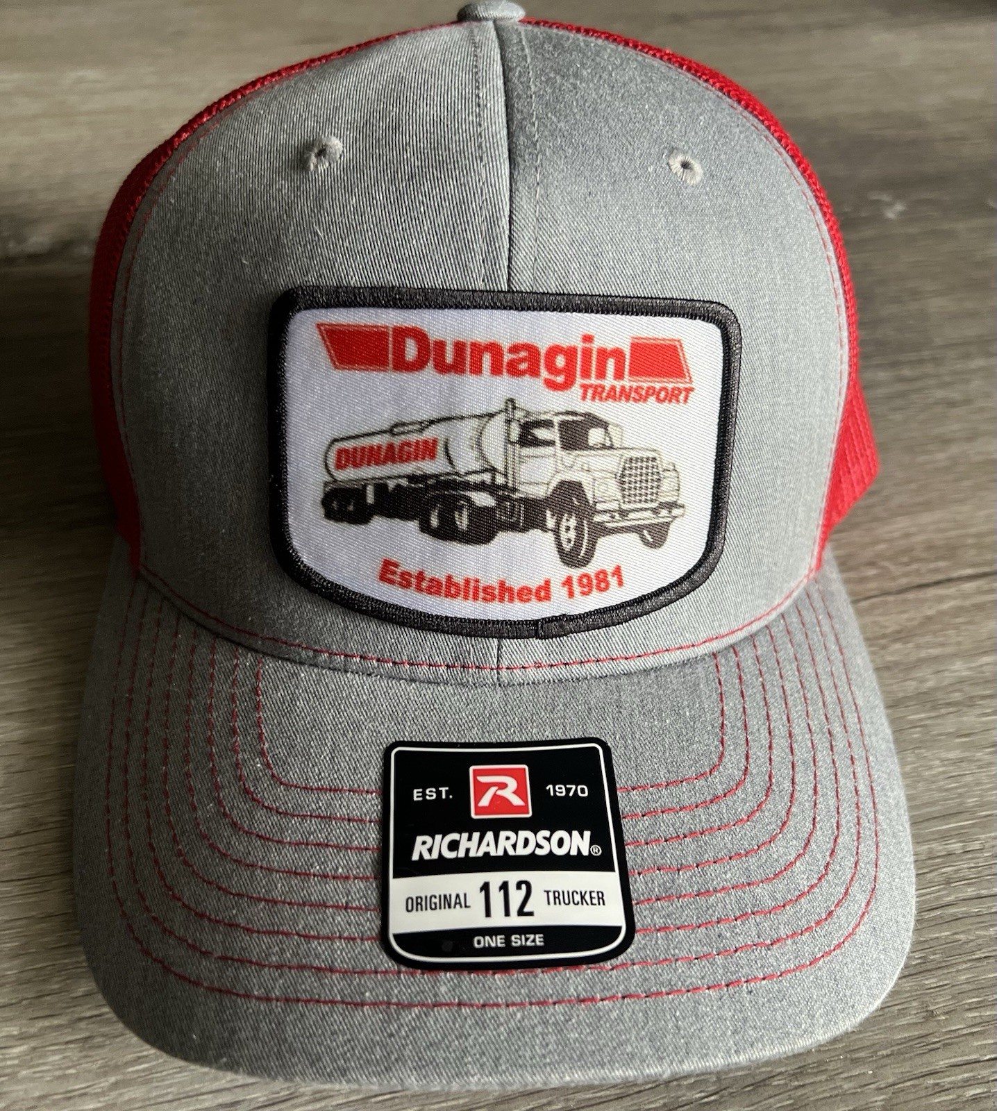 Dunagin Transport Trucking Co Oil Field Snapback Trucker Hat Richardson 112 OS