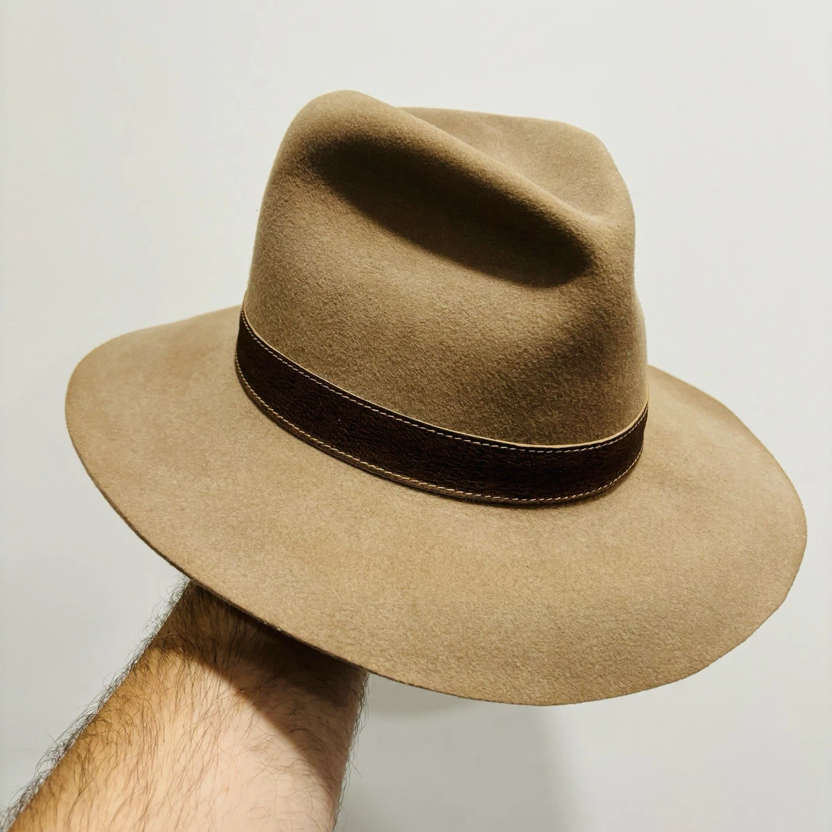 Vintage Banana Republic Suede KLONDIKE 49er Hat Floppy prospectors Western Tan dgjjkah7k22b56t80cwo.jpg?crop=  main image 4