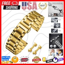 Metal Watch Band Stainless Steel 16mm 18mm 19mm 20mm 21mm 22mm 24mm Watch Str...