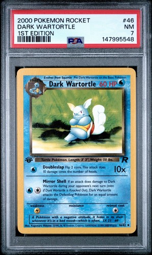 Dark Wartortle (1st Edition) graded PSA 7 for sale on eBay