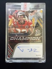 2020 Panini Spectra Champion Signatures Tyrann Mathieu/25 Redemption Sealed!