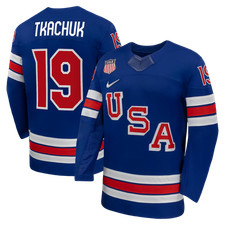 USA Hockey Matthew Tkachuk 19 Nike Men's Royal Home 2026 NHL Player Jersey