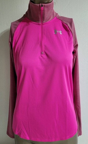 Under Armour Girls Youth Size YXL Tech Graphic 1/2 Zip Jersey Top MSRP $32.00 - Picture 1 of 12