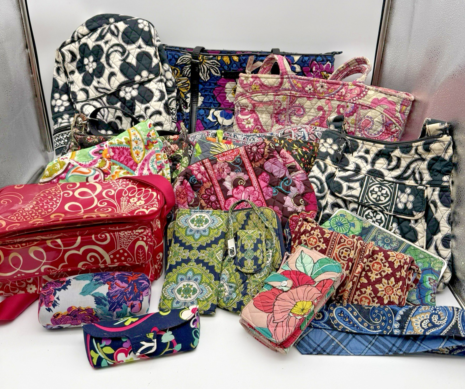 LOT of 20 Retired Mix Vera Bradley Pattern Bags Purses Accessories Bulk Lot