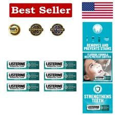 Powerful Mint Fluoride Toothpaste for Fresh Breath & Cavity Protection, 6 Pack