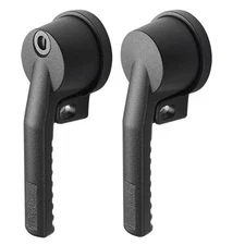 Nvent Hoffman Al55ccw Powerglide Handles, Black, Steel