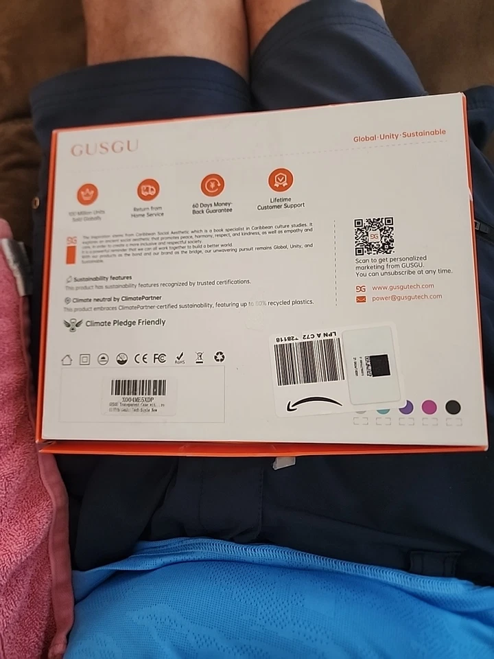 Keyboard Rotate Magic. Gusgu for iPad Air 11" (M3/M2,2025/2024) Transparent Case - Image 3 of 4