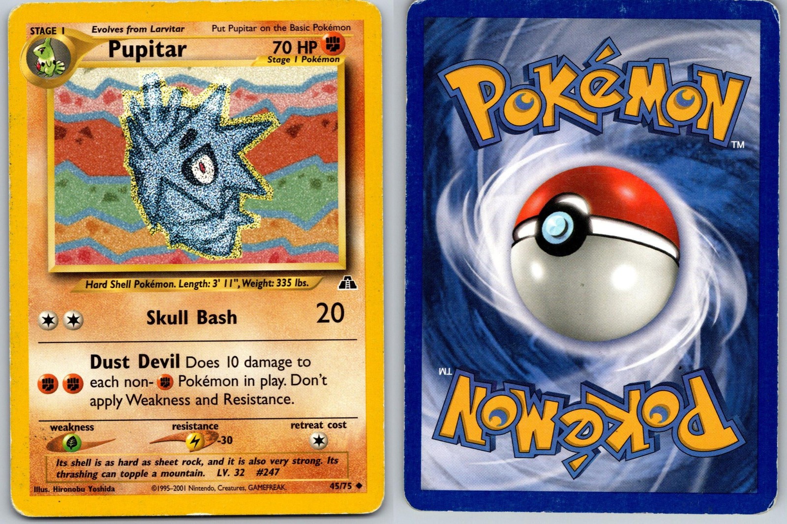 PUPITAR POKEMON NEO DISCOVERY 45/75 UNCOMMON HP