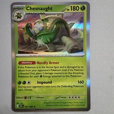 Chesnaught 7/86 Holo Rare. Chaos Rising. Pokemon Card