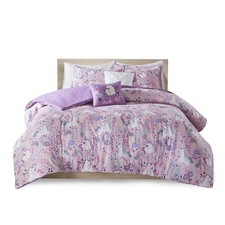Kids Cotton Unicorn Pink Queen Duvet Cover Set, 5pc