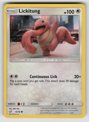 Lickitung 16/18 Common Detective Pikachu Pokemon Holo Lightly Played
