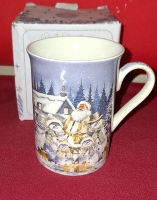 Macneil Studio Weiß Weihnachten Fine China Becher LP53796