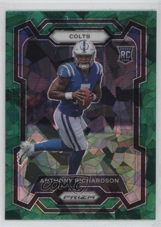 2023 Panini Prizm Rookies Green Ice Prizm Anthony Richardson #343 2h5