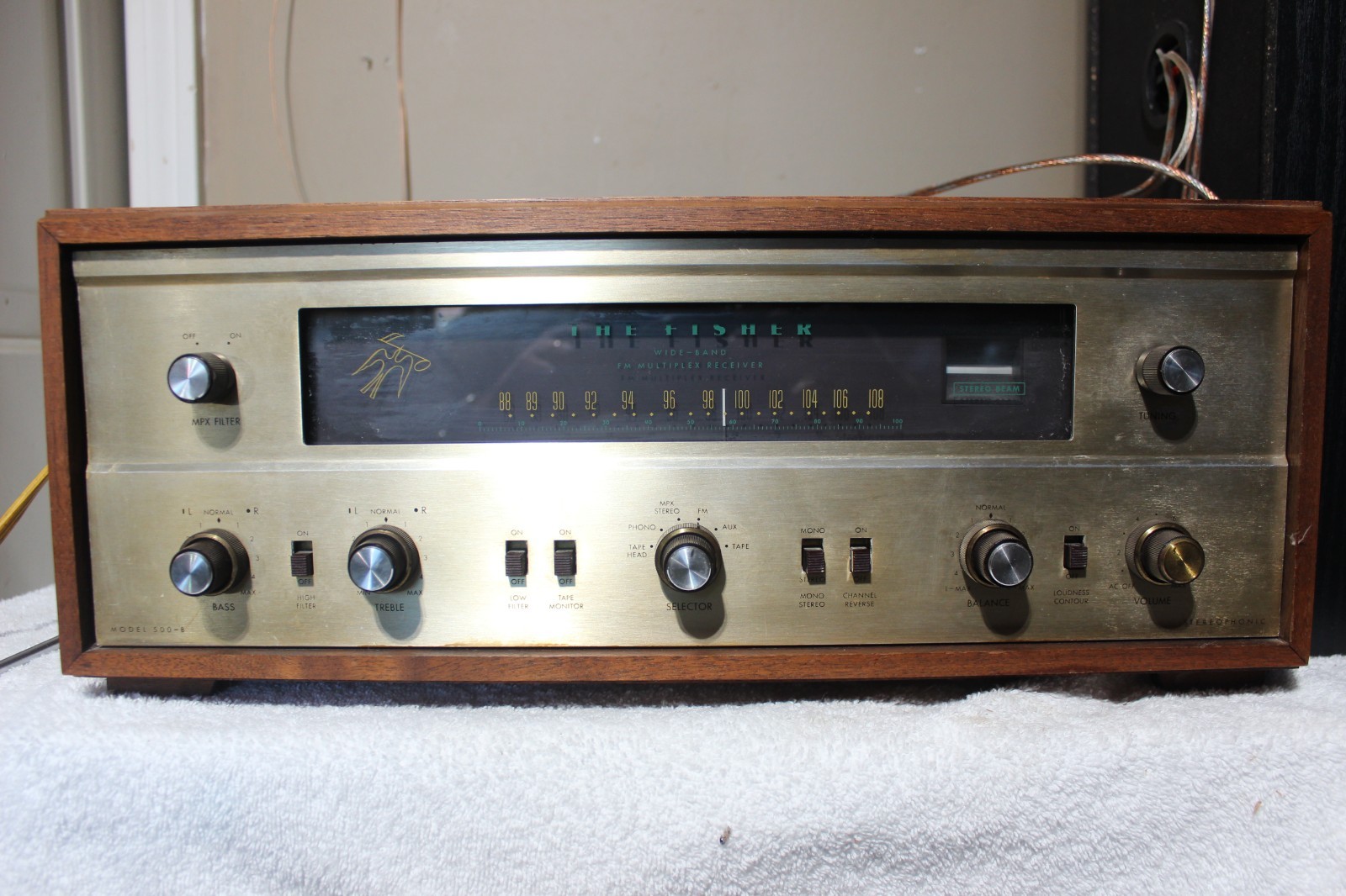 Very Nice The Fisher Model 500 B Tube Stereo Receiver
