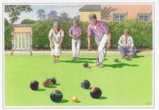 "A nice game of bowls" Birthday card