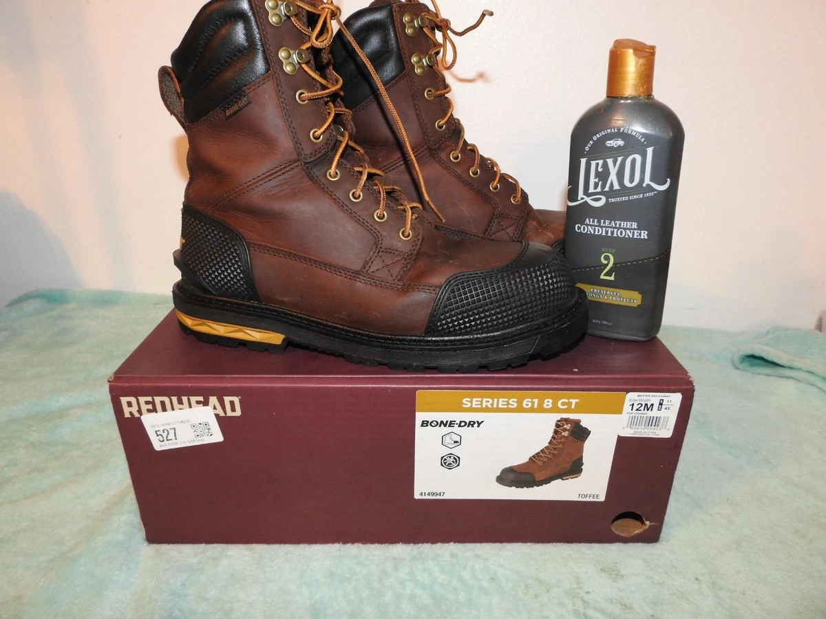Red Head Brown Leather work Hiking Boot US Men Size 10.5 RedHead Brown Boots for Men for Sale | Shop New & Used Men main image 3