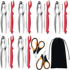 Seafood Cracker Tools, 21 Pcs Crab Leg Crackers and Tools, 6 Crab Crackers, 6 Cr
