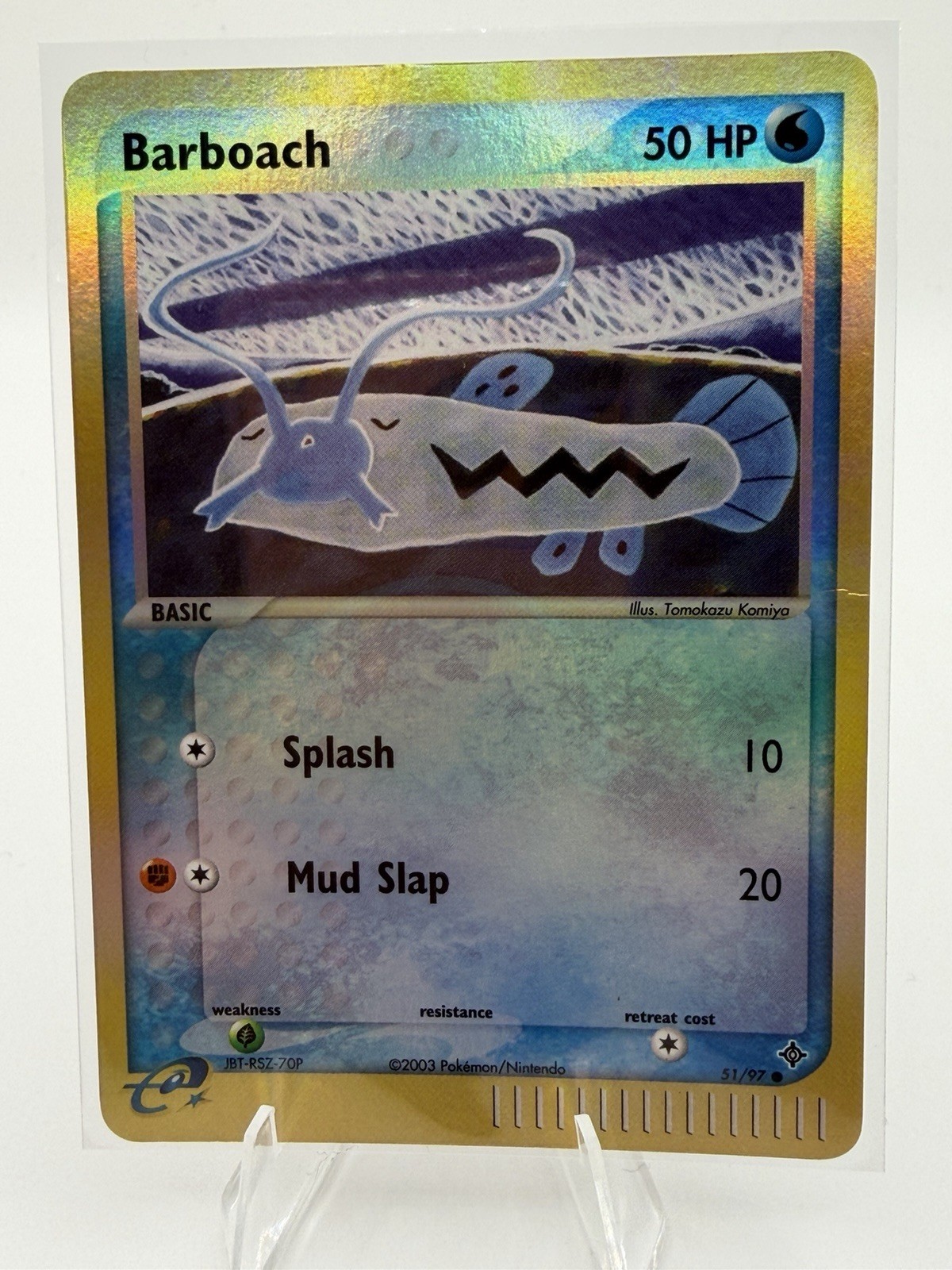 Pokémon Barboach 50 HP Reverse Holo Card Dragon 51/97 English
