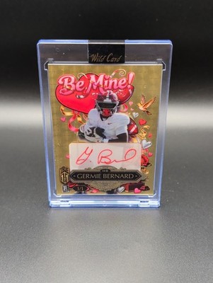2025 Germie Bernard Be Mine Case Hit Autograph 1/1 Artist Gold Vinyl 