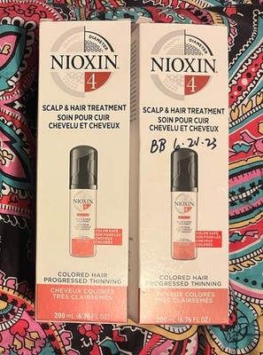 NIOXIN System 4 Scalp & Hair Treatment, 6.76 oz (2 Boxes) Colored Hair