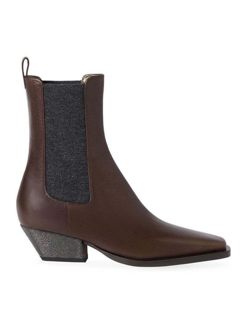 BRUNELLO CUCINELLI $2650 Cocoa Riding Chelsea Boots New