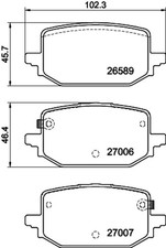 HELLA PAGID Bremsbelagsatz Scheibenbremse 8DB 355 045-961 für RENAULT MEGANE SUV